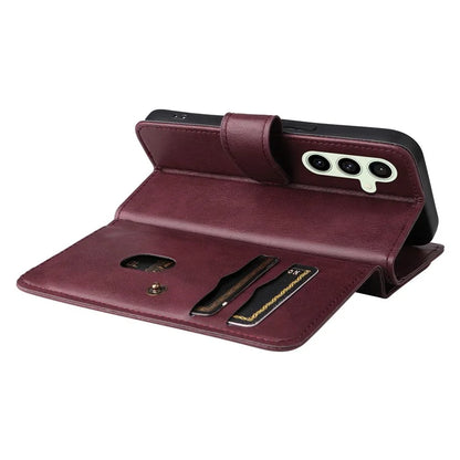 KT Multi-Functional Series-1 For Samsung Galaxy S24 FE Case Wallet PU Leather Phone Purse Bag