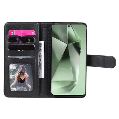 KT Multi-Functional Series-1 For Samsung Galaxy S24 FE Case Wallet PU Leather Phone Purse Bag