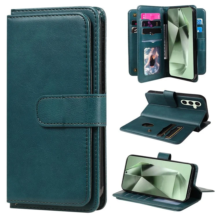 KT Multi-Functional Series-1 For Samsung Galaxy S24 FE Case Wallet PU Leather Phone Purse Bag