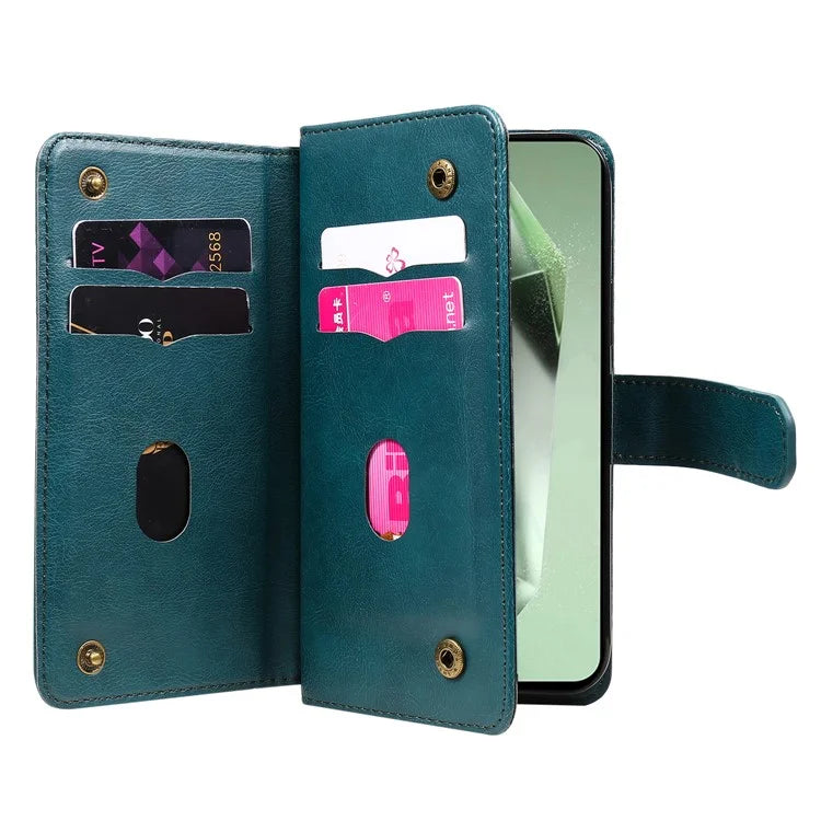 KT Multi-Functional Series-1 For Samsung Galaxy S24 FE Case Wallet PU Leather Phone Purse Bag