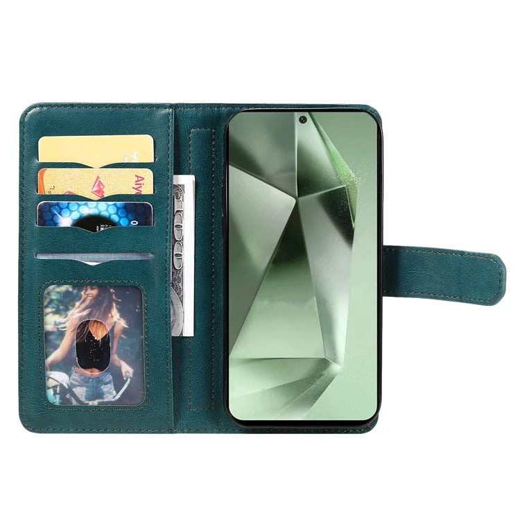 KT Multi-Functional Series-1 For Samsung Galaxy S24 FE Case Wallet PU Leather Phone Purse Bag