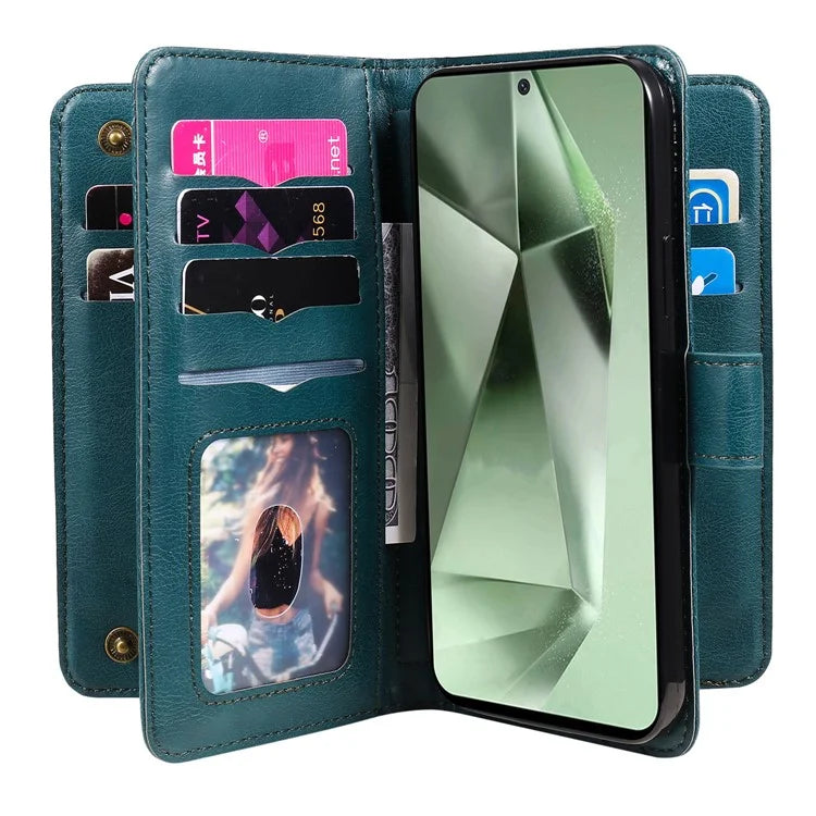 KT Multi-Functional Series-1 For Samsung Galaxy S24 FE Case Wallet PU Leather Phone Purse Bag