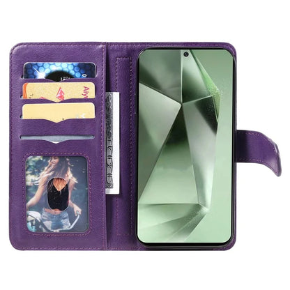 KT Multi-Functional Series-1 For Samsung Galaxy S24 FE Case Wallet PU Leather Phone Purse Bag