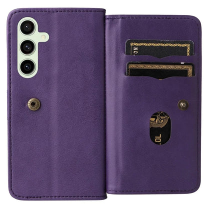 KT Multi-Functional Series-1 For Samsung Galaxy S24 FE Case Wallet PU Leather Phone Purse Bag
