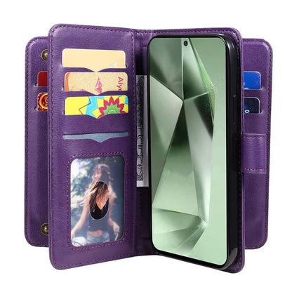 KT Multi-Functional Series-1 For Samsung Galaxy S24 FE Case Wallet PU Leather Phone Purse Bag