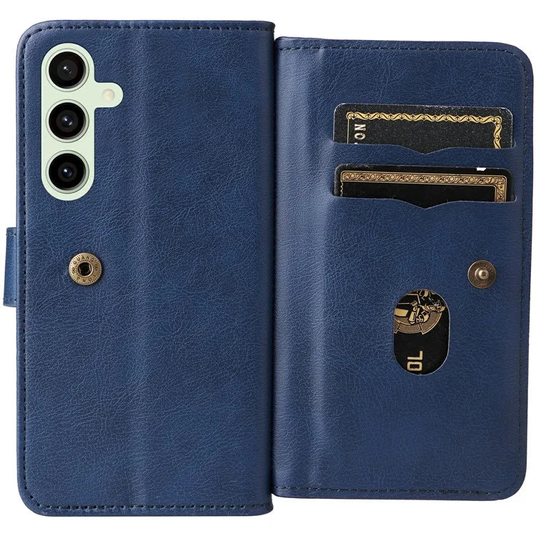 KT Multi-Functional Series-1 For Samsung Galaxy S24 FE Case Wallet PU Leather Phone Purse Bag