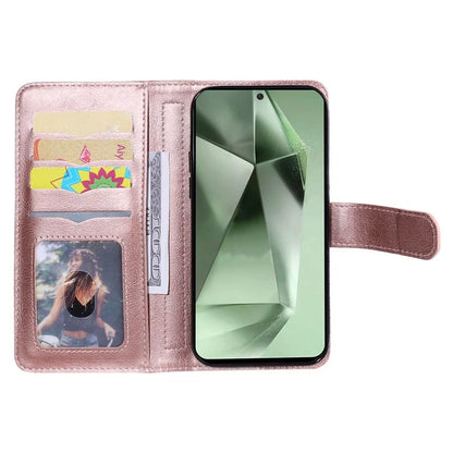 KT Multi-Functional Series-1 For Samsung Galaxy S24 FE Case Wallet PU Leather Phone Purse Bag