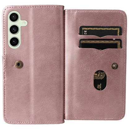 KT Multi-Functional Series-1 For Samsung Galaxy S24 FE Case Wallet PU Leather Phone Purse Bag