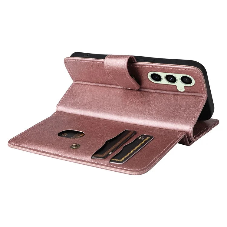 KT Multi-Functional Series-1 For Samsung Galaxy S24 FE Case Wallet PU Leather Phone Purse Bag