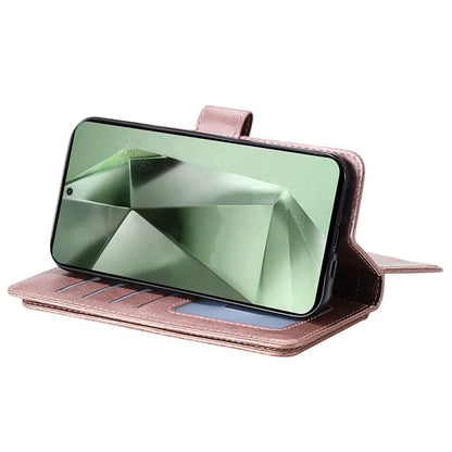 KT Multi-Functional Series-1 For Samsung Galaxy S24 FE Case Wallet PU Leather Phone Purse Bag