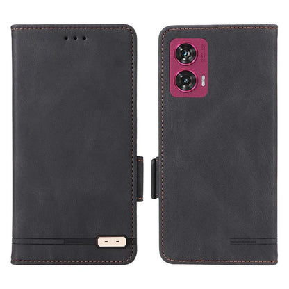 For Motorola Edge 50 Fusion 5G Wallet Case Hardware Decor Leather Phone Cover