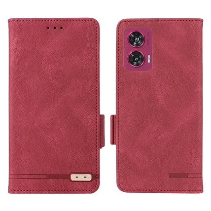 For Motorola Edge 50 Fusion 5G Wallet Case Hardware Decor Leather Phone Cover