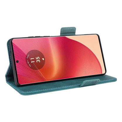For Motorola Edge 50 Fusion 5G Wallet Case Hardware Decor Leather Phone Cover