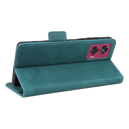 For Motorola Edge 50 Fusion 5G Wallet Case Hardware Decor Leather Phone Cover