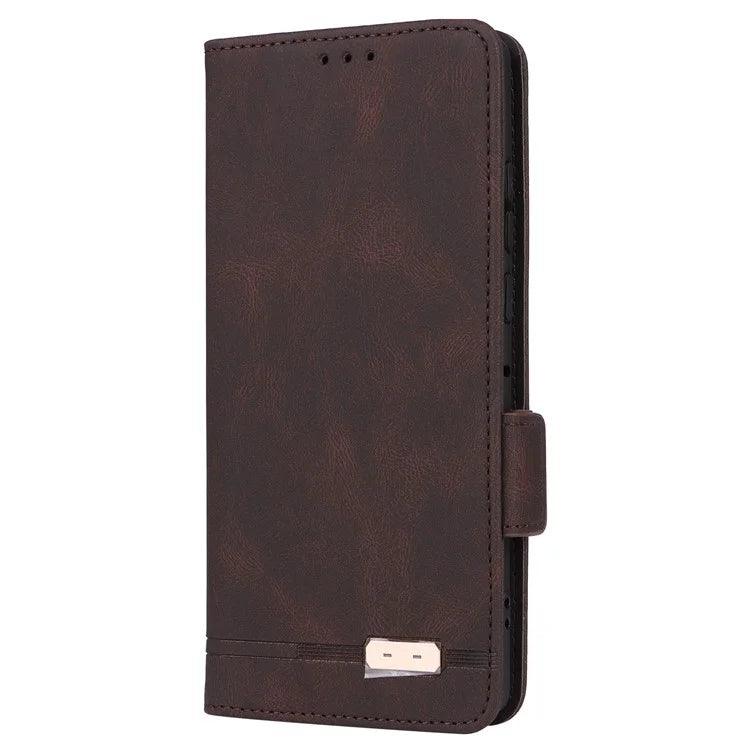 For Motorola Edge 50 Fusion 5G Wallet Case Hardware Decor Leather Phone Cover