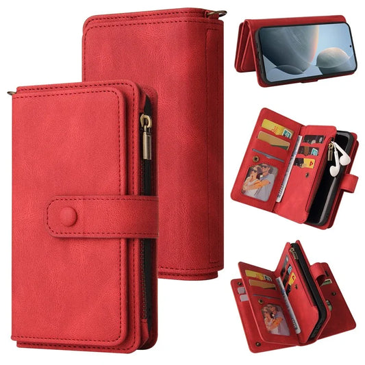 KT Multi-Functional Series-2 For Xiaomi Redmi K70 5G / K70 Pro 5G / Poco F6 Pro 5G Case Leather Zipper Phone Cover