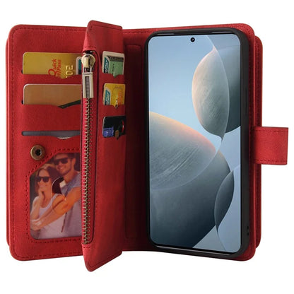KT Multi-Functional Series-2 For Xiaomi Redmi K70 5G / K70 Pro 5G / Poco F6 Pro 5G Case Leather Zipper Phone Cover