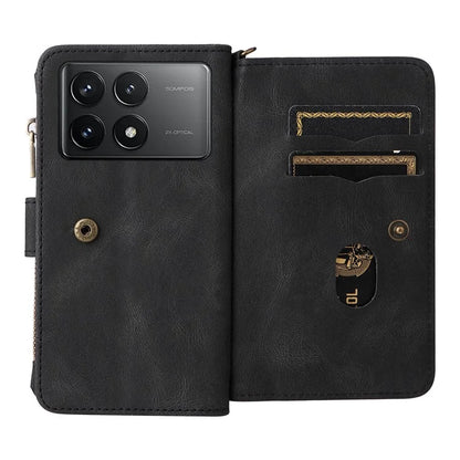 KT Multi-Functional Series-2 For Xiaomi Redmi K70 5G / K70 Pro 5G / Poco F6 Pro 5G Case Leather Zipper Phone Cover