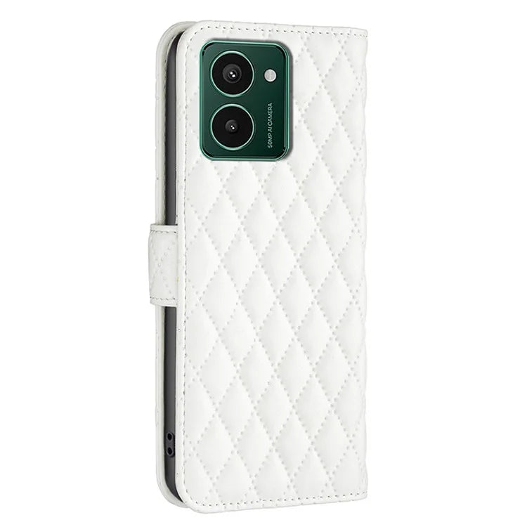 BINFEN COLOR BF Style-14 For HMD Pulse Pro Leather Case Rhombus Wallet Flip Phone Cover