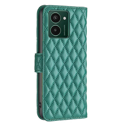 BINFEN COLOR BF Style-14 For HMD Pulse Pro Leather Case Rhombus Wallet Flip Phone Cover