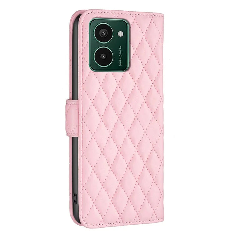 BINFEN COLOR BF Style-14 For HMD Pulse Pro Leather Case Rhombus Wallet Flip Phone Cover