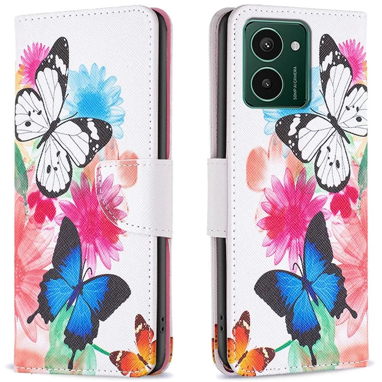 For HMD Pulse Pro Wallet Case Pattern Print Phone Leather Cover
