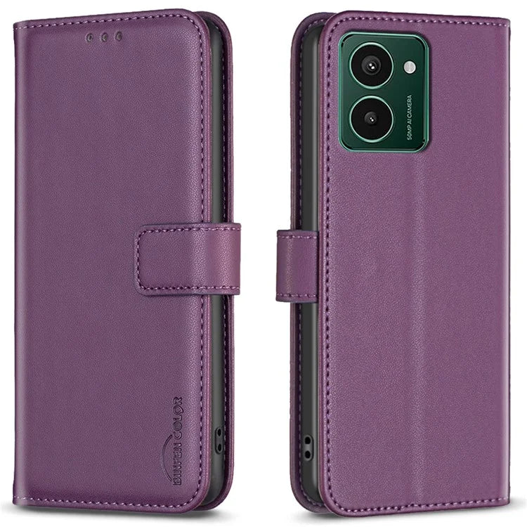 BINFEN COLOR BF17 For HMD Pulse+ Case PU Leather Wallet Cover Stand View