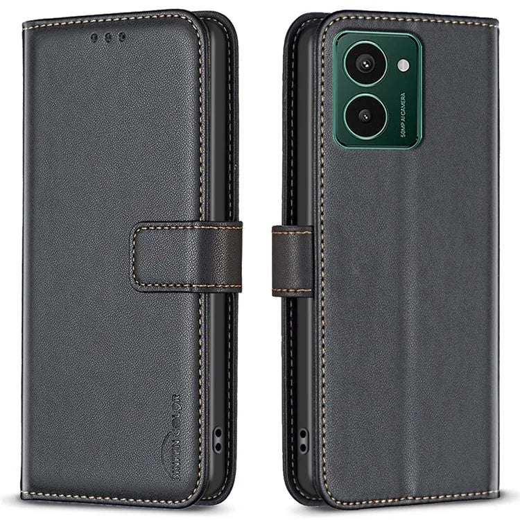 BINFEN COLOR BF17 For HMD Pulse+ Case PU Leather Wallet Cover Stand View