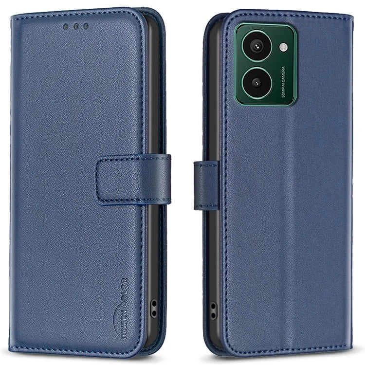 BINFEN COLOR BF17 For HMD Pulse+ Case PU Leather Wallet Cover Stand View