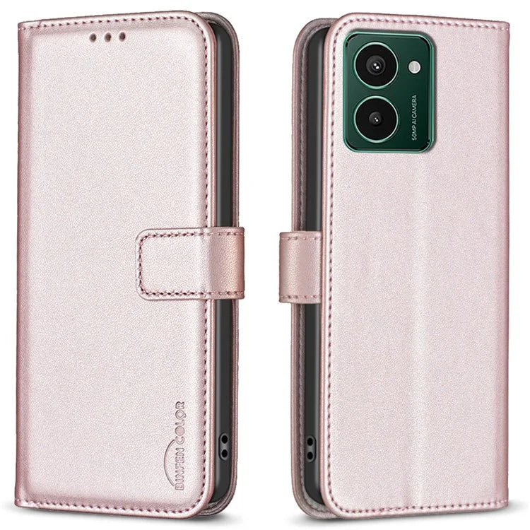 BINFEN COLOR BF17 For HMD Pulse+ Case PU Leather Wallet Cover Stand View