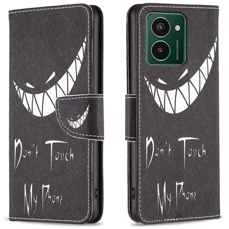 For HMD Pulse+ Case PU Leather Stand Flip Phone Cover Pattern Printing