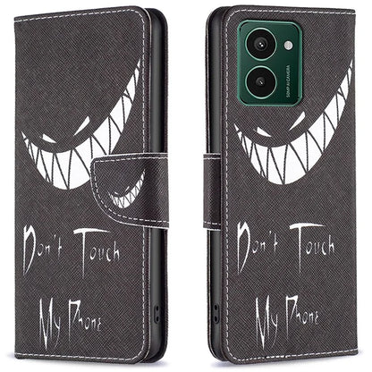 For HMD Pulse+ Case PU Leather Stand Flip Phone Cover Pattern Printing