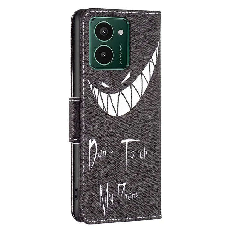 For HMD Pulse+ Case PU Leather Stand Flip Phone Cover Pattern Printing