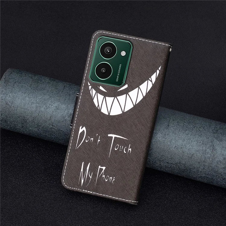 For HMD Pulse+ Case PU Leather Stand Flip Phone Cover Pattern Printing
