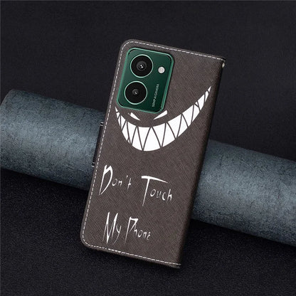 For HMD Pulse+ Case PU Leather Stand Flip Phone Cover Pattern Printing