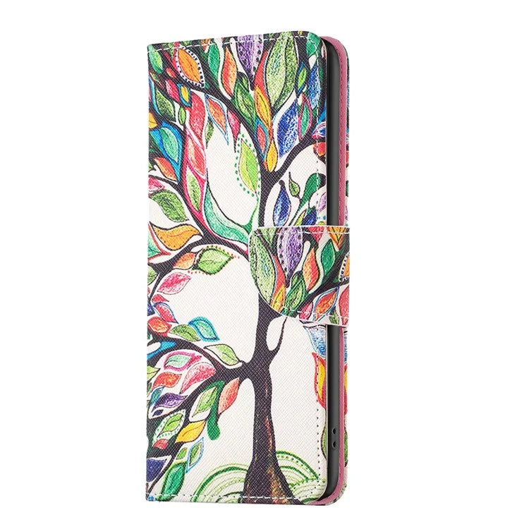 For HMD Pulse+ Case PU Leather Stand Flip Phone Cover Pattern Printing