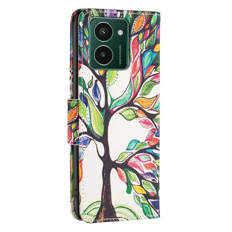 For HMD Pulse+ Case PU Leather Stand Flip Phone Cover Pattern Printing