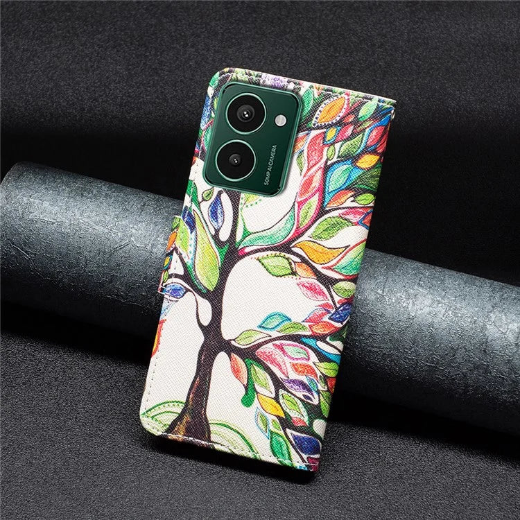 For HMD Pulse+ Case PU Leather Stand Flip Phone Cover Pattern Printing