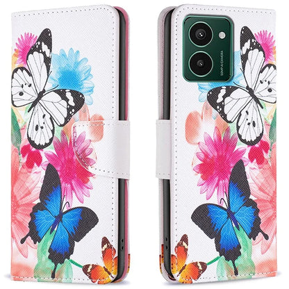 For HMD Pulse+ Case PU Leather Stand Flip Phone Cover Pattern Printing