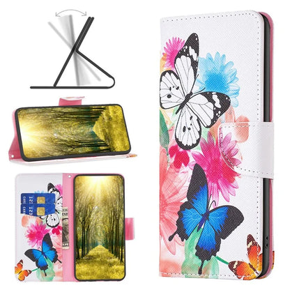 For HMD Pulse+ Case PU Leather Stand Flip Phone Cover Pattern Printing