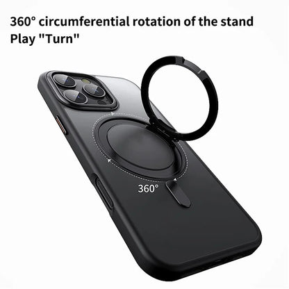 For iPhone 16 Pro Case Compatible with MagSafe Kickstand Hybrid Phone Cover