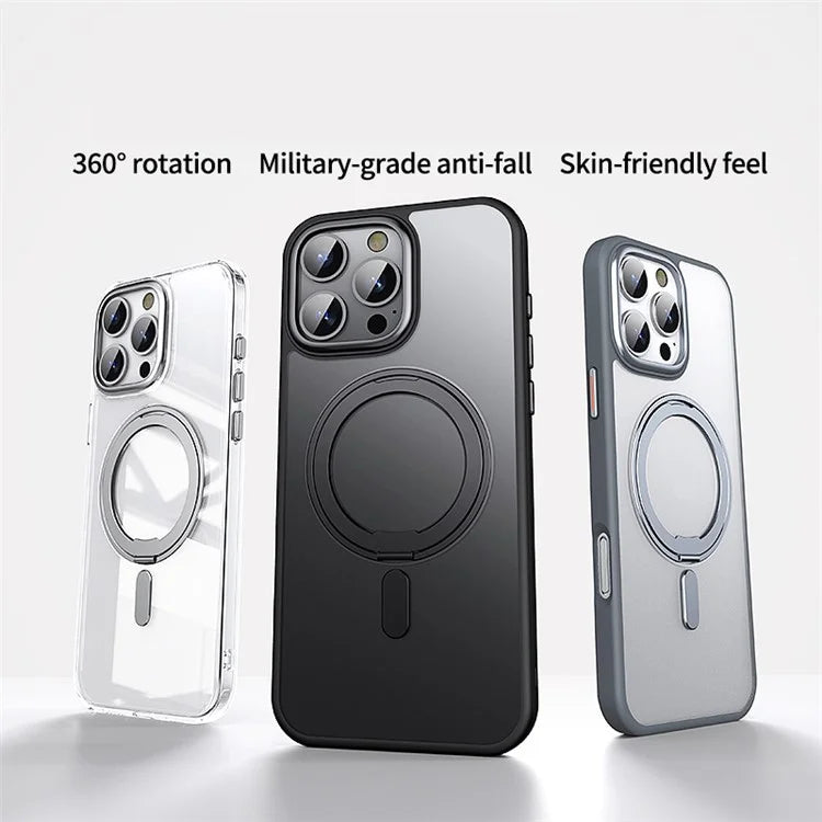 For iPhone 16 Pro Case Compatible with MagSafe Kickstand Hybrid Phone Cover