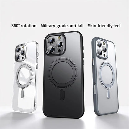 For iPhone 16 Pro Case Compatible with MagSafe Kickstand Hybrid Phone Cover