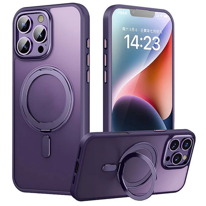 For iPhone 16 Pro Case Compatible with MagSafe Kickstand Hybrid Phone Cover
