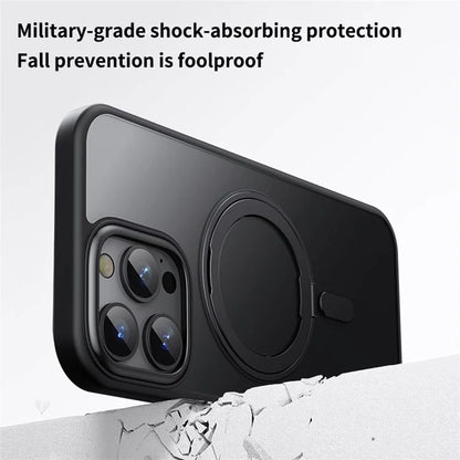 For iPhone 16 Pro Case Compatible with MagSafe Kickstand Hybrid Phone Cover