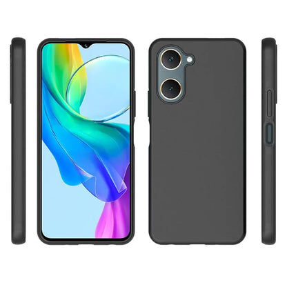 10Pcs  /  Pack for vivo Y28s 5G Case TPU Matte Finish Phone Protector - Black