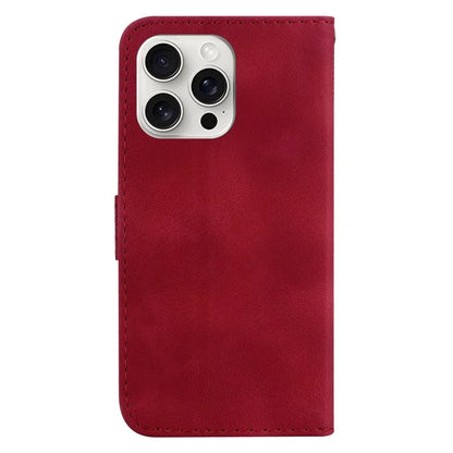 For iPhone 16 Pro Max Case 7-Shaped Pattern Leather Shockproof Phone Cover