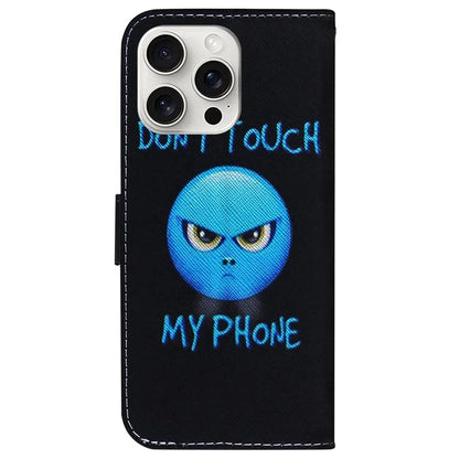 For iPhone 16 Pro Wallet Case Pattern Print Leather Phone Cover