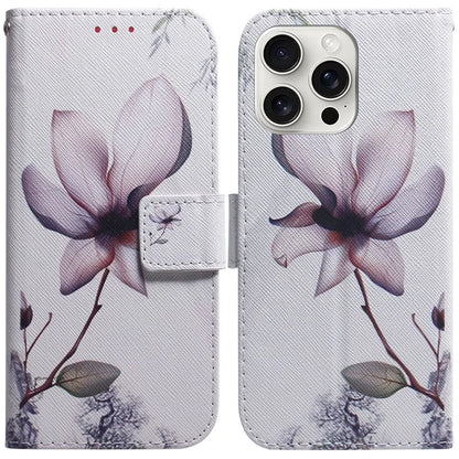 For iPhone 16 Pro Wallet Case Pattern Print Leather Phone Cover