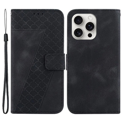 For iPhone 16 Pro Case 7-Shaped Pattern Leather Shockproof Phone Cover